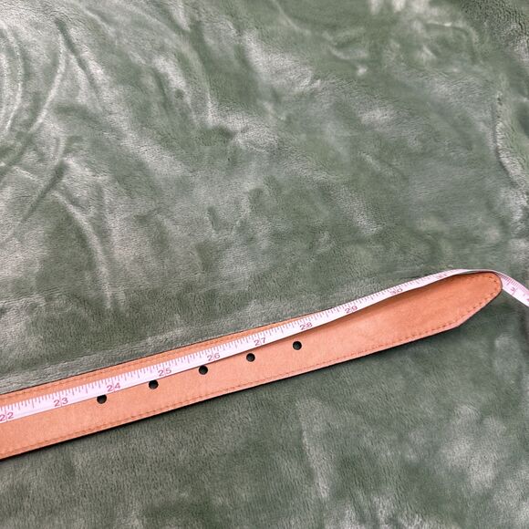 THURSDAY EVERYDAY Belt Yth Sz 26 Matte Brown Suede Leather Dress Western 1 1/8”W - Picture 7 of 7